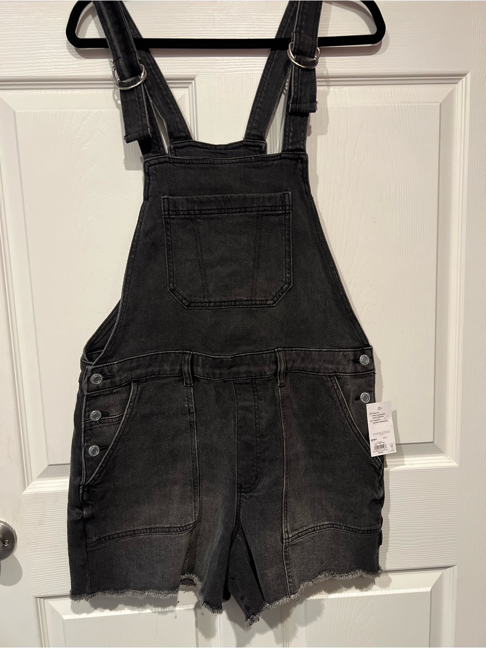 Kohl's Black High-Rise Shortalls